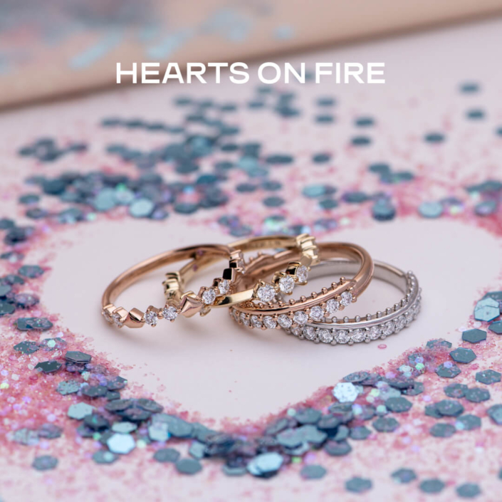 Behati Bold Shapes Ring, Love Code Band, Sloane Picot All In A Row Band
