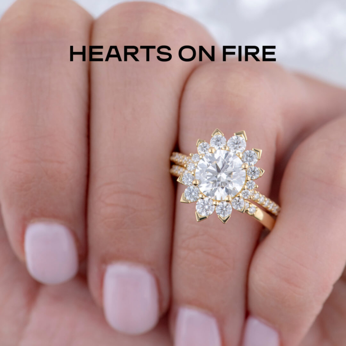 Behati Say It Your Way Oval Engagement Ring, Matching Band