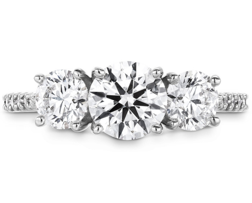 CAMILLA 3 STONE DIAMOND ENGAGEMENT RING