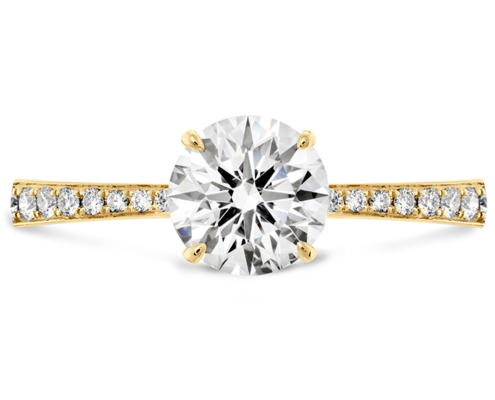 HOF SIGNATURE ENGAGEMENT RING-DIAMOND BAND - 18k Yellow Gold