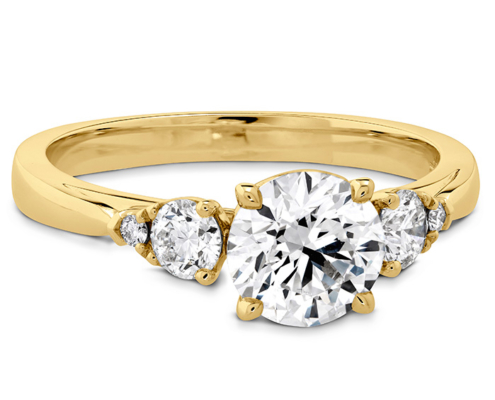 HOF SIGNATURE THREE STONE ENGAGEMENT RING