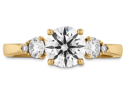 HOF SIGNATURE THREE STONE ENGAGEMENT RING