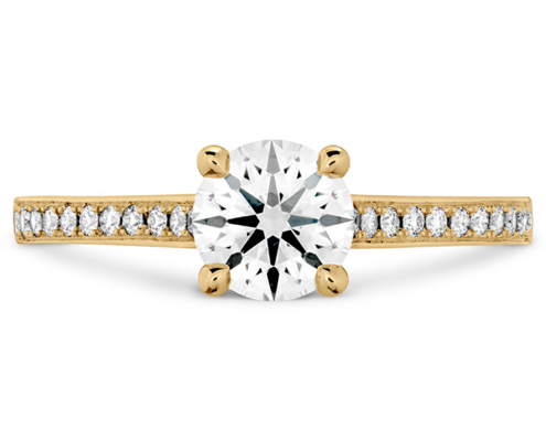 ILLUSTRIOUS ENGAGEMENT RING-DIAMOND BAND - 18K Yellow Gold