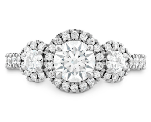 INTEGRITY HOF THREE STONE ENGAGEMENT RING
