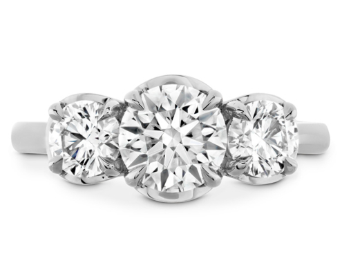 JULIETTE HOF THREE STONE ENGAGEMENT RING