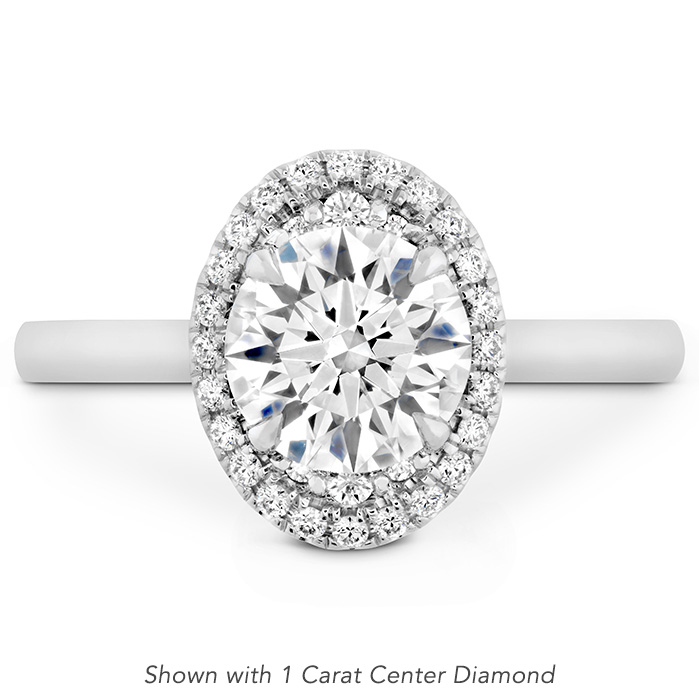JULIETTE OVAL HALO ENGAGEMENT RING