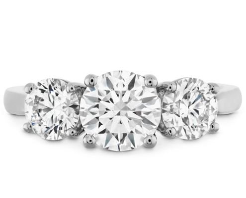 SIMPLY BRIDAL THREE STONE ENGAGEMENT RING