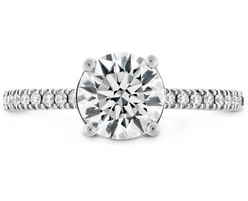 SLOANE SILHOUETTE ENGAGEMENT RING DIAMOND BAND-SAPPHIRES