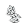 3 prong round stud earrings