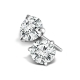 3 prong round stud earrings