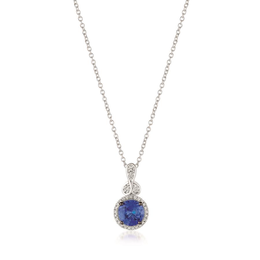 14K Vanilla Gold® Pendant | Blueberry Tanzanite® 5/8 cts. | Vanilla  Diamonds® 1/8 cts. — The Diamond Center: Where Wisconsin Gets Engaged