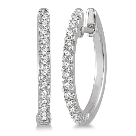 .20CT Diamond Hoop Earrings