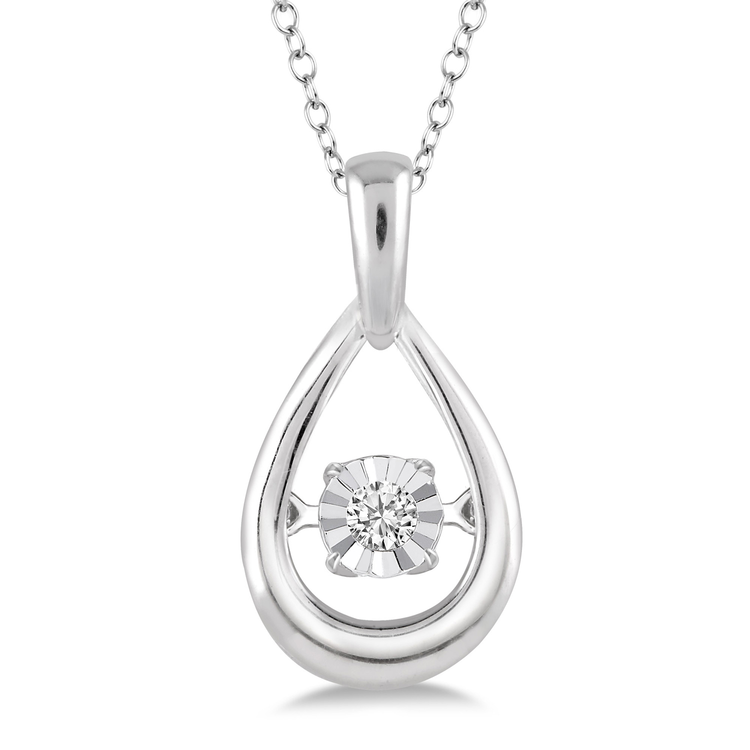 80049SXSLPD .05CT Diamond Fashion Emotion Pendant