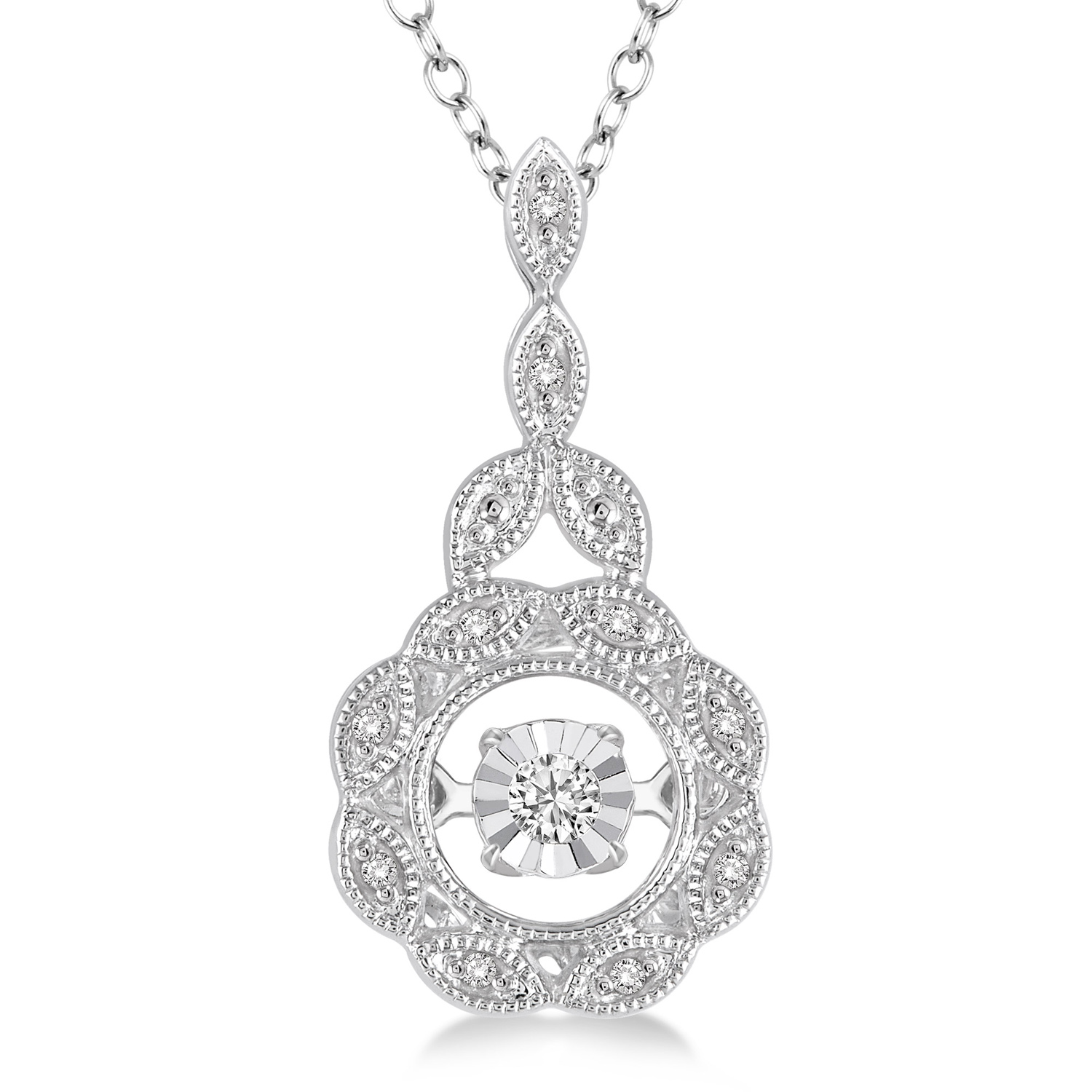 80099SXSLPD .07CT Diamond Fashion Emotion Pendant