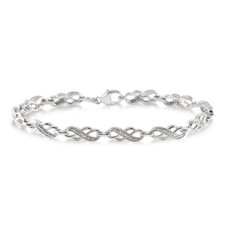 .05CT Diamond Infinity Bracelet