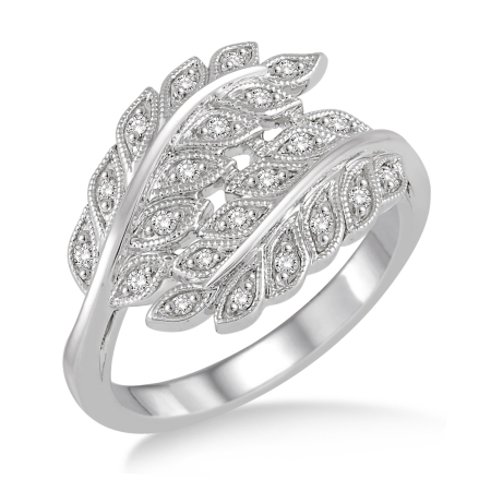 .10CT Diamond Leaf Ring