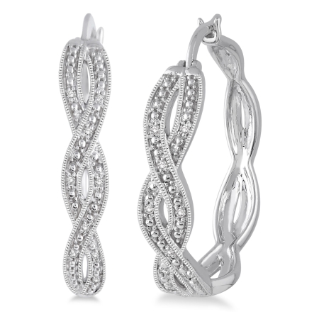 .10CT Diamond Infinity Earrings