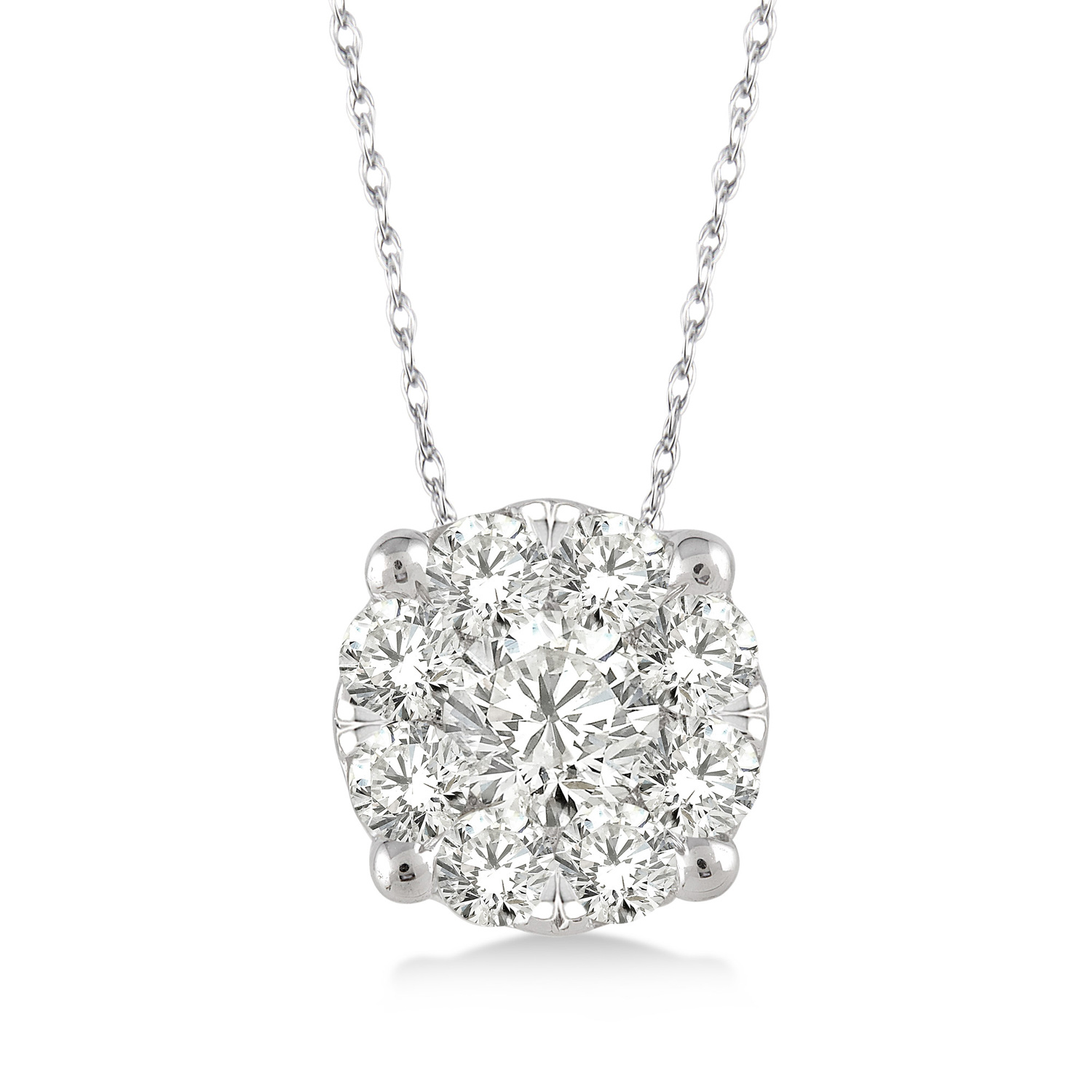 91758FHPDWG .12CT Lovebright Pendant WG