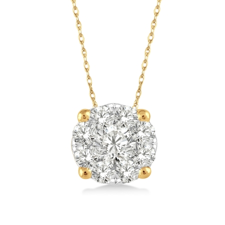 .12CT Lovebright Pendant YG