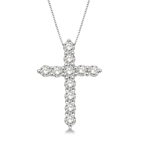 Diamond Cross Necklace .50CT
