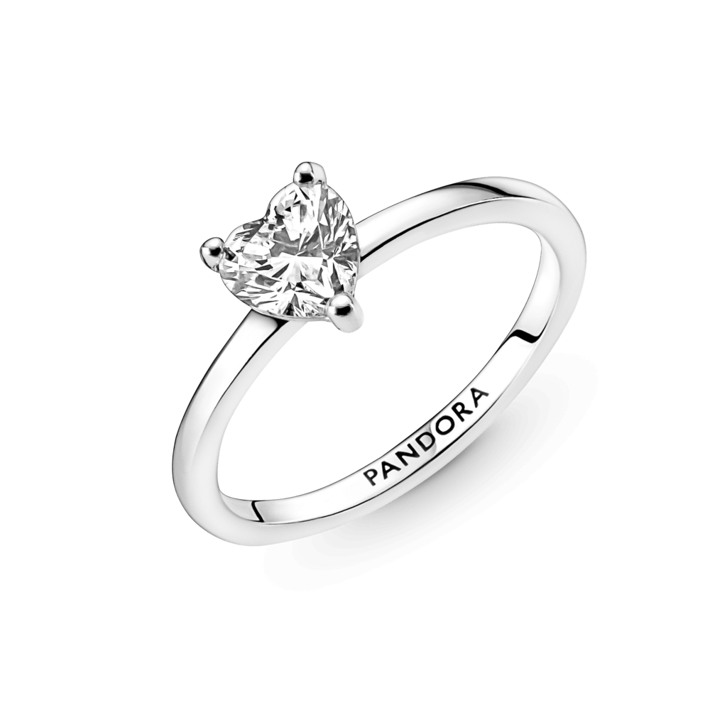 Sparkling Heart Solitaire Ring — The 