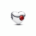 Engravable Red Stone Heart Charm